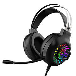 Ігрові навушники для комп'ютера і ноутбука M10 Bass RGB з активним шумозаглушенням 7.1