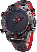 Часы мужские спортивные кварцевые диаметр 50 мм Shark Sport Watch Kitefin Shark Red WR 30