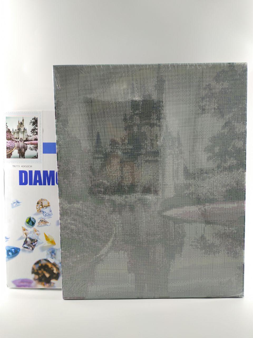Набор Алмазная мозаика вышивка 40х50 "Огненный подсолнух" (квадратные стразы, полная выкладка, на подрамнике) - фото 2 - id-p1384107928