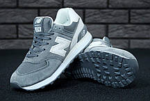 Кросівки жіночі Нью Беленс New Balance 574 white grey. ТОП Репліка ААА класу., фото 2