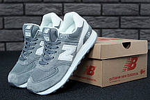 Кросівки жіночі Нью Беленс New Balance 574 white grey. ТОП Репліка ААА класу., фото 3