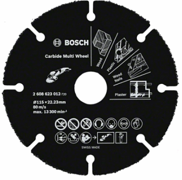 Універсальний відрізний диск BOSCH по дереву для грубого і швидкого пропилу, д. 125х22,23 мм, фото 2