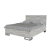 Ліжко двоспальне з ламінованої ДСП Ascet 160x200 урбан лайт Artinhead (без матраца)