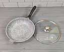Сковорода глибока 28см / 3.3 л гранітне антипригарне покриття Edenberg EB-8022, фото 5