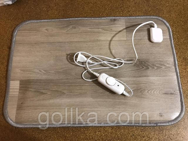 Килимок лінолеумний з підігрівом 50х30 см Shine Економний електричний килимок з підігрівом для дому, дачі та офісу.