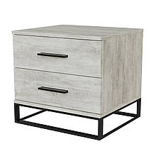 Тумба приліжкова в спальню Ascet ламінована ДСП урбан лайт Artinhead