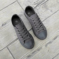 Знижка Кеди конверси сірі низькі літні тканинні тряпочние converse чоловічі, фото 3