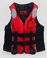 Дитячий рятувальний жилет розмір М 8-12 років Червоний