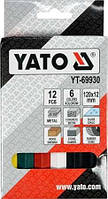 Крейда маркувальна для різних поверхонь YATO : 120 x 12 мм, різні кольори, 12 шт YT-69930