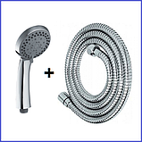 Шланг для душу з Лікою Ручною душ Розпилювач душовий зі шлангом (душовий набір) Mixxus SH-207LS-ST, фото 4