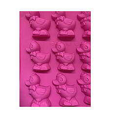 Форма для випікання кексів силіконова "Качечка" (0,2х1,5х28,8х30см)