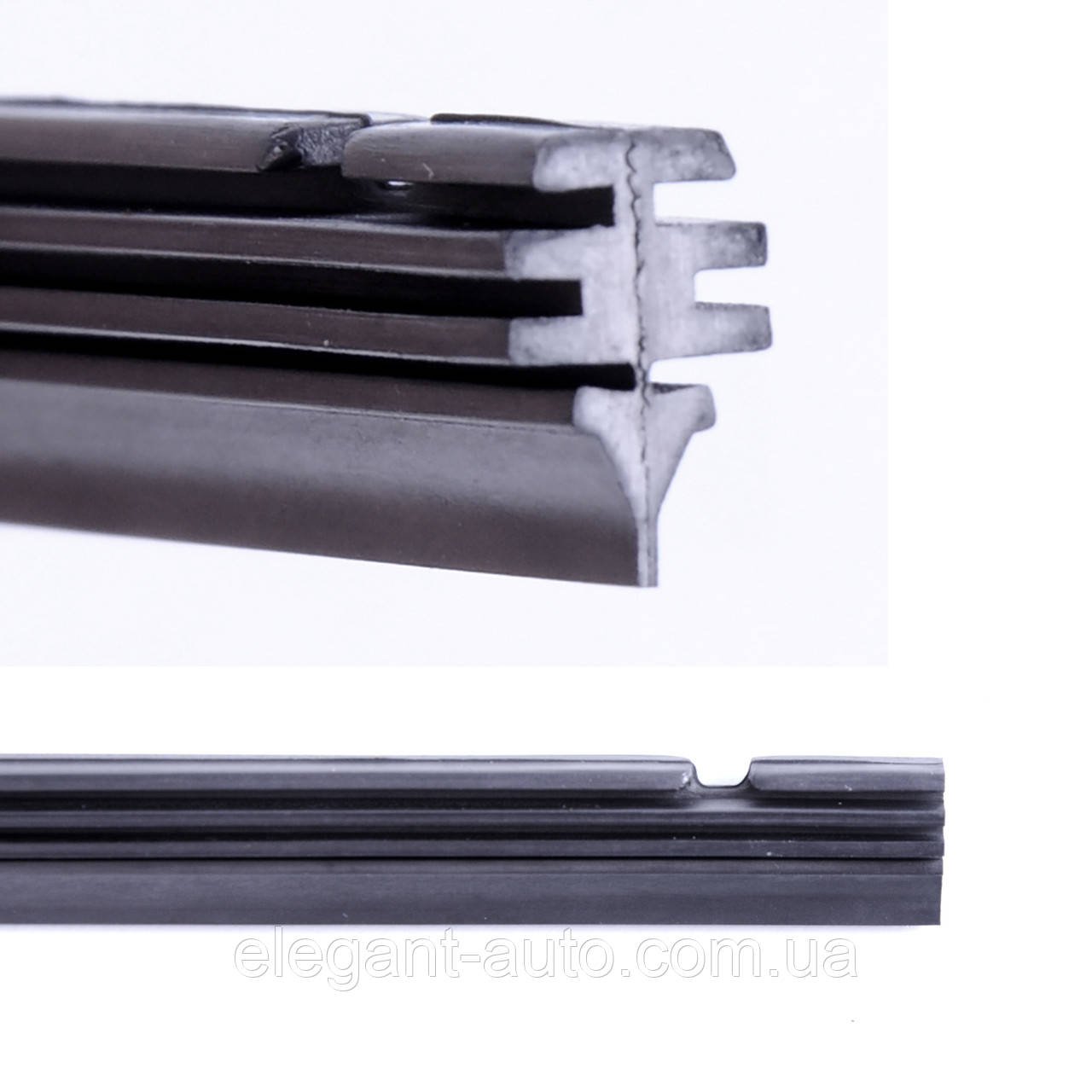 Резинки на безкаркасний двірник 500мм 20 "Alca" профіль"BOSCH"  Flat  (з Замком) (2шт) 121200