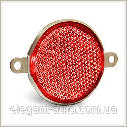 Катафот круг Червоний металевий d=83мм "ФП-310Е"