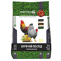 Компост из куриного помета гранулированный Peatfield 6 л - органическое удобрение (Эко-Азот)