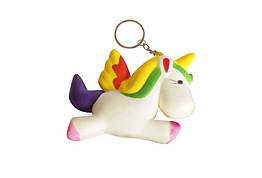 Сквіш брелок ООПТ Єдиноріг із веселкою 13,5см