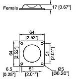Ніжка F0621z. Сталева, для штабелювання, встановлюється разом з F0616z., фото 2