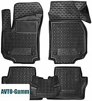 Коврики в салон для Opel Zafira B '05-13 резиновые, черные (AVTO-Gumm)