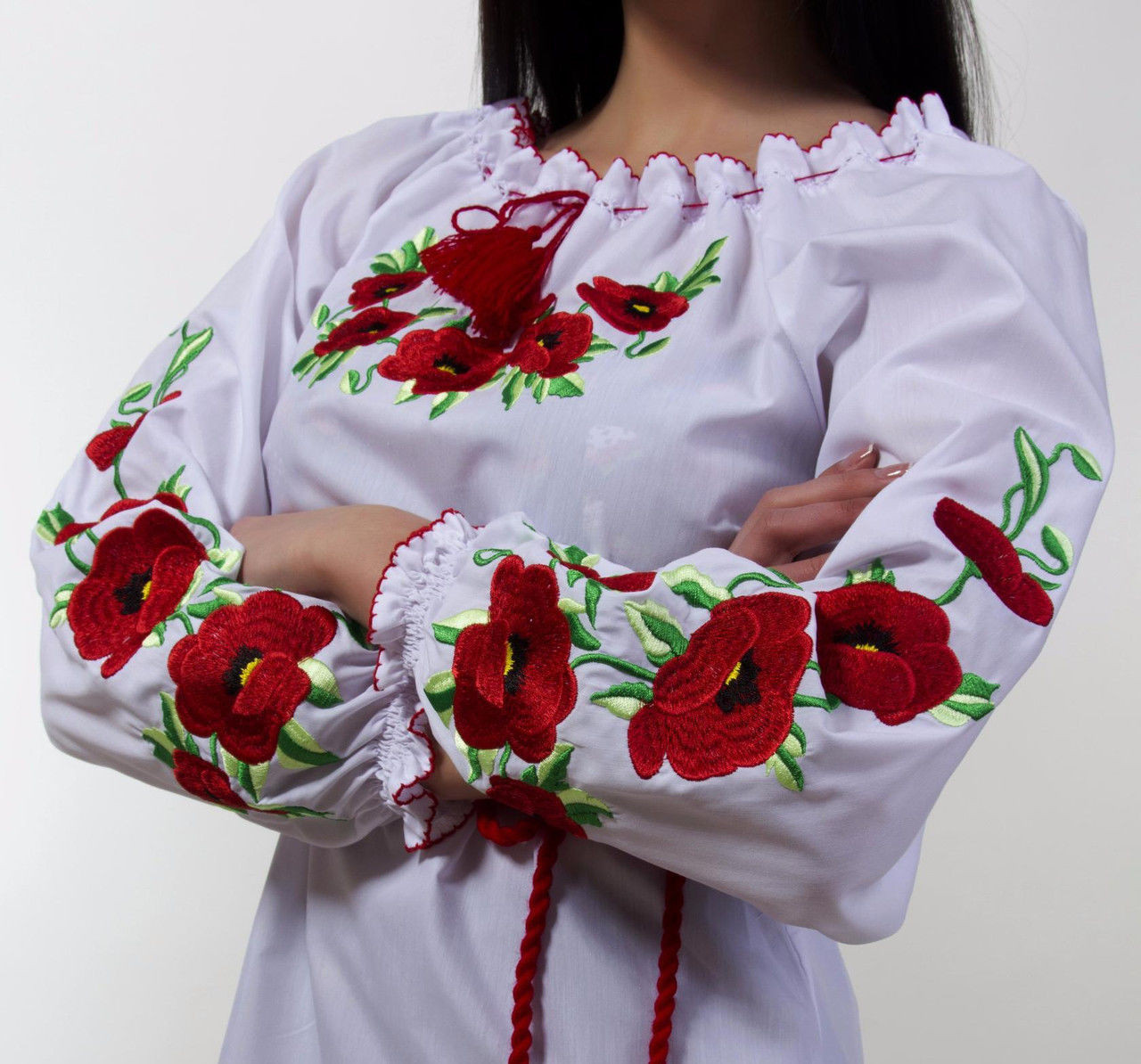 Сорочка вишиванка з маками є великі розміри 62