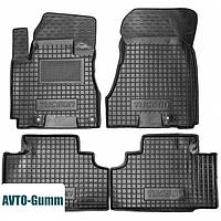 Коврики в салон для Hyundai Tucson '03-09 резиновые, черные (AVTO-Gumm)