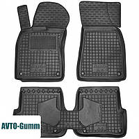 Коврики в салон для Audi A6 '05-10 резиновые, черные (AVTO-Gumm)