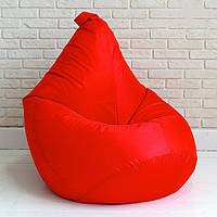Безкаркасне крісло груша 90х60 см Червоне