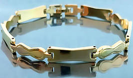 Браслет Аthena зі сталі. Позолота з лимонним відтінком. Довжина: 20,5 см. Ширина: 7 мм.