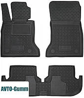 Килимки в салон для BMW 5 F10 / 11 2013 - 2016 гумові, чорні (AVTO-Gumm)