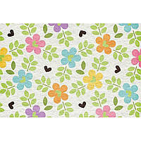 Фетр із малюнком квітковий принт "Квіти" ЦП008