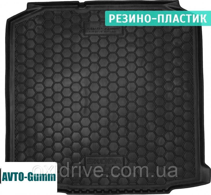 Килимок у багажник для Skoda Fabia II '07-14 універсал гумово-пластиковий (AVTO-Gumm)