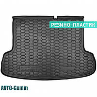 Коврик в багажник для Hyundai Accent '06-10 седан резино-пластиковый (AVTO-Gumm)