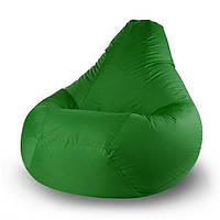 Безкаркасне крісло груша 90х60 см Зелене