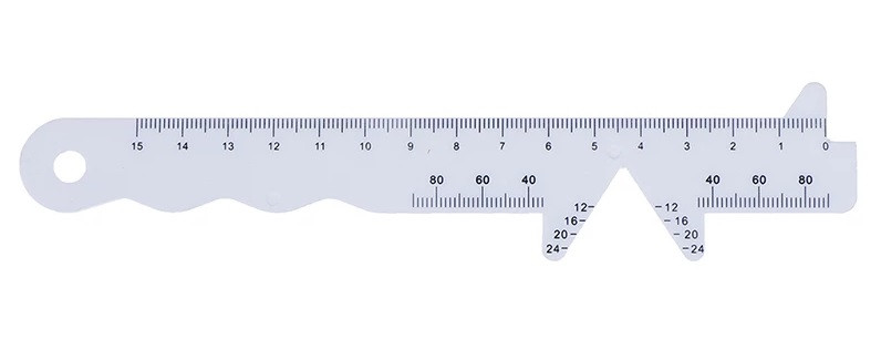 Лінійка — пупіллометр No2 для підбору окулярів, 150 мм