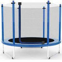 Батут Atleto 152 см із сіткою жовтий (5 ft) (21000100) Синій