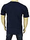 Темно-синя чоловіча футболка 08/BAT Lacivert у великих розмірах, фото 3