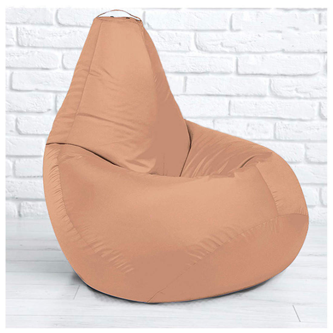 Безкаркасне крісло груша 90х60 см Пудра