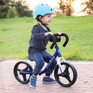 Дитячий беговел Folding Smart Trike синій, фото 2