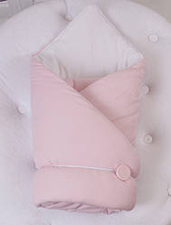 Конверт для новонародженого весна, осінь Пуговка рожевий