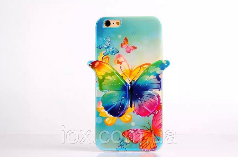 М'який TPU чехол "Метелик" №1 для Iphone 6/6S