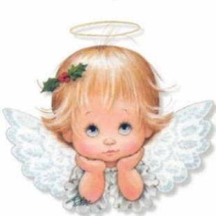 Алмазна вишивка милий ангелок 25х25 см, повна викладка, Huacan квадратні стрази