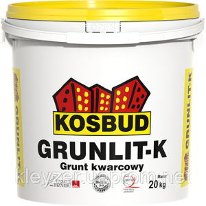 Грунт акриловий кварцовий, GRUNLIT-ДО, база, відро 20 кг