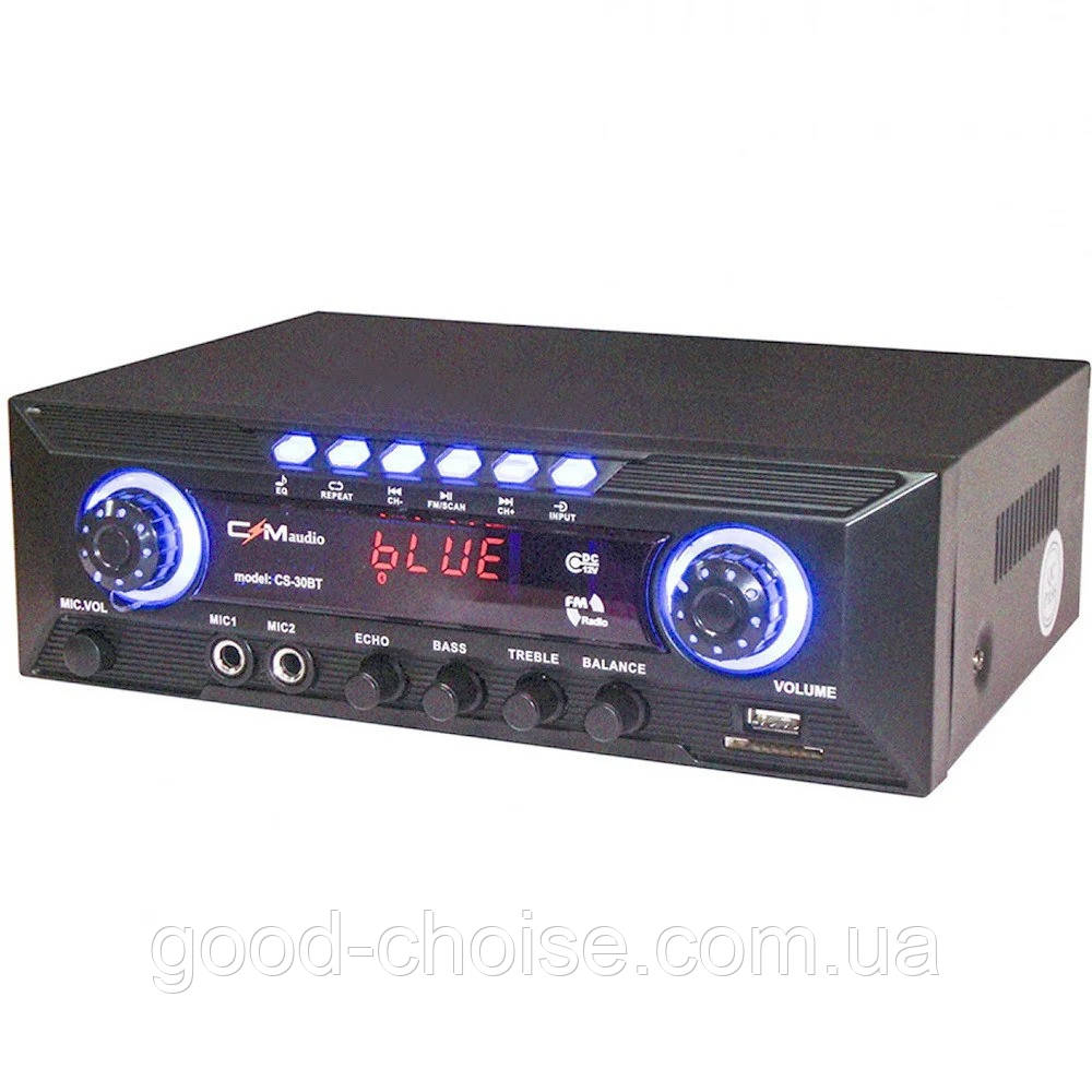 Усилитель звука CMaudio AMP CS 30 BT AC / DC 12V с караоке - фото 1 - id-p1384354368