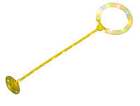 Светящаяся нейроскакалка желтая, скакалка на одну ногу с доставкой по Украине (GA)