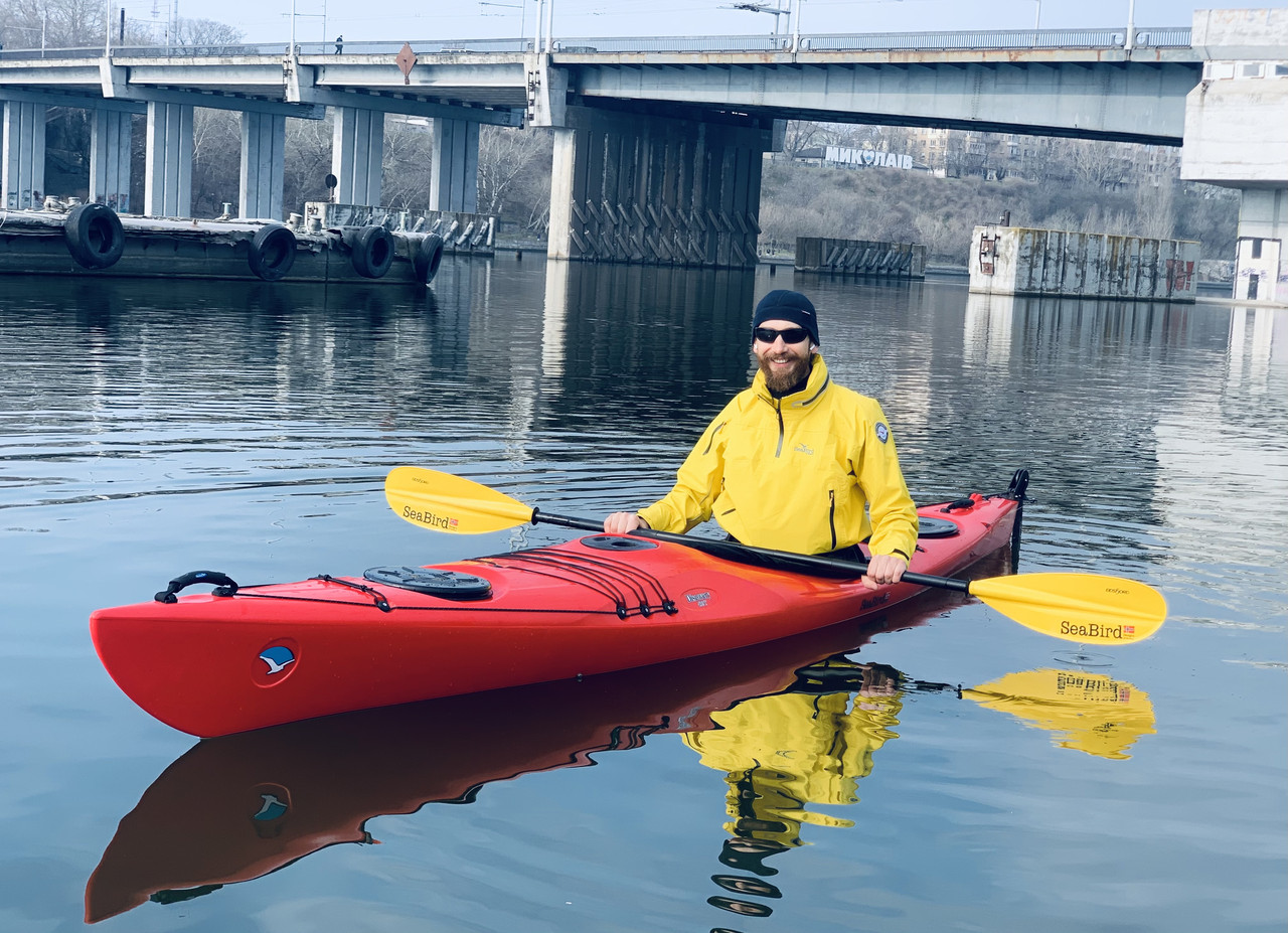 Каяк туристичний одномісний для спорту та риболовлі Seabird Discovery 430 T kayak рибальський, байдарка, фото 1