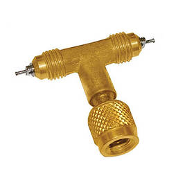 Сервісний трійник 1/4" FL-M x 1/4" FL-M x 1/4" FL-F (Mastercool, США) 99333