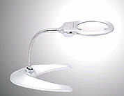 Лупа настільна з LED-підсвіткою MG4B-10, 2X + 5X збільшення, діаметр лінзи — 130 мм