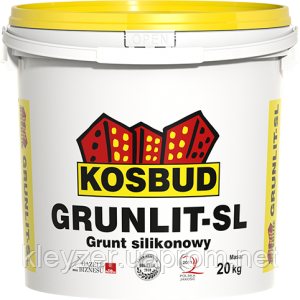 Грунт силиконовый, GRUNLIT-SL, (с песком) база, ведро 3 кг