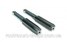 Мітчик дюймовий UNC 1 1/4" 7 ниток Р6М5 комплект із 2-х штук шліфований, фото 1