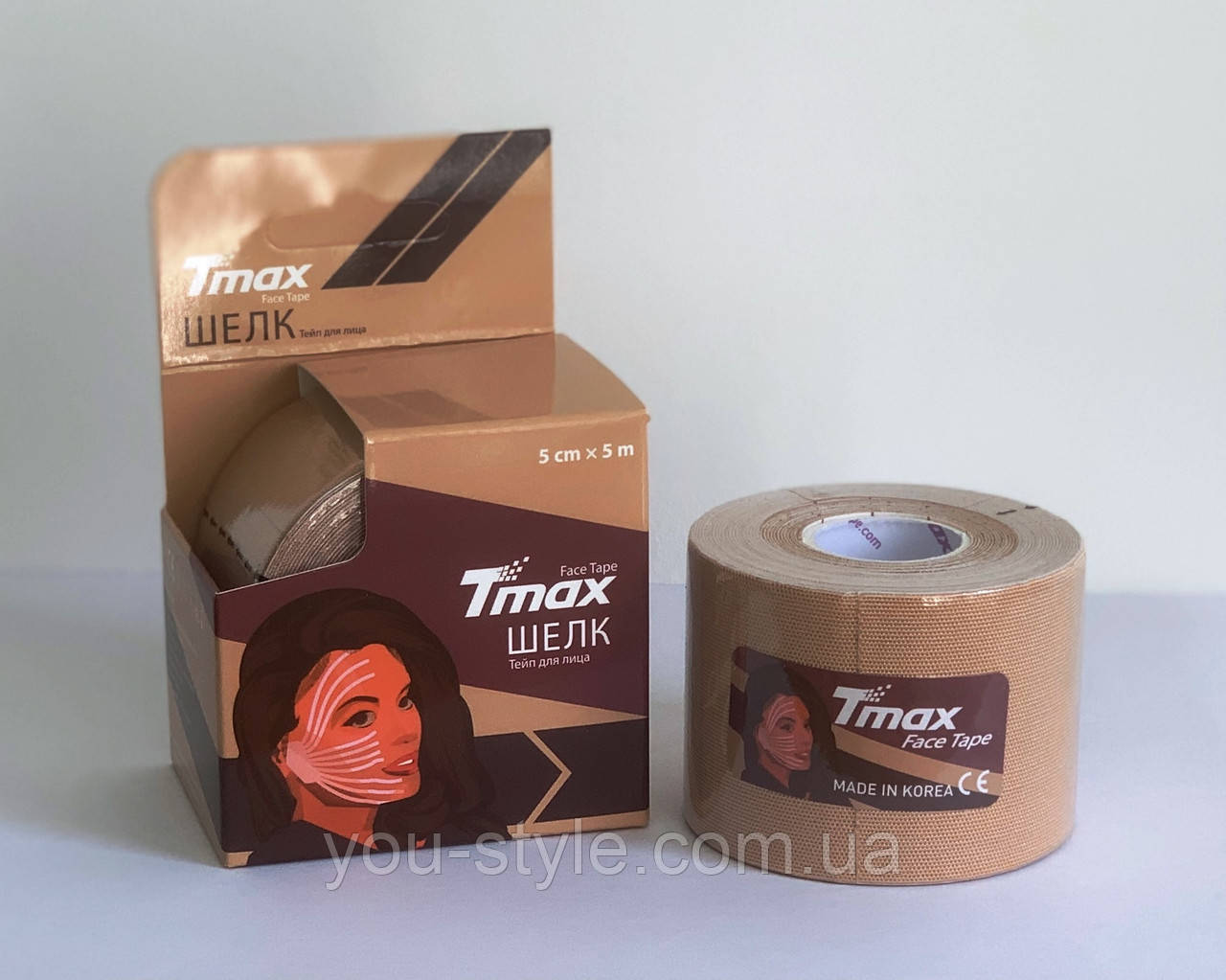 Кинезио тейп Tmax Tape 5см х 5м Синтетика Чорний