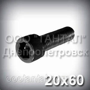 Гвинт М20х60 шестигранний шліц ГОСТ 11738-84 (DIN 912, ISO 4762) з циліндричною головкою