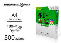 Папір для лазерного друку А4 100 г/м2 500 аркушів PRO-DESIGN